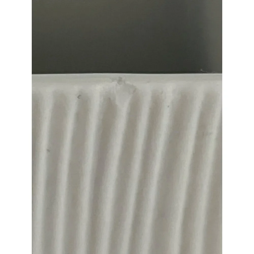 Naaman Israel Modern White Ceramic Vase – AK7 Line – Textured Matte with Glossy